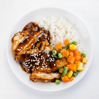 BBQ Chicken Over Rice