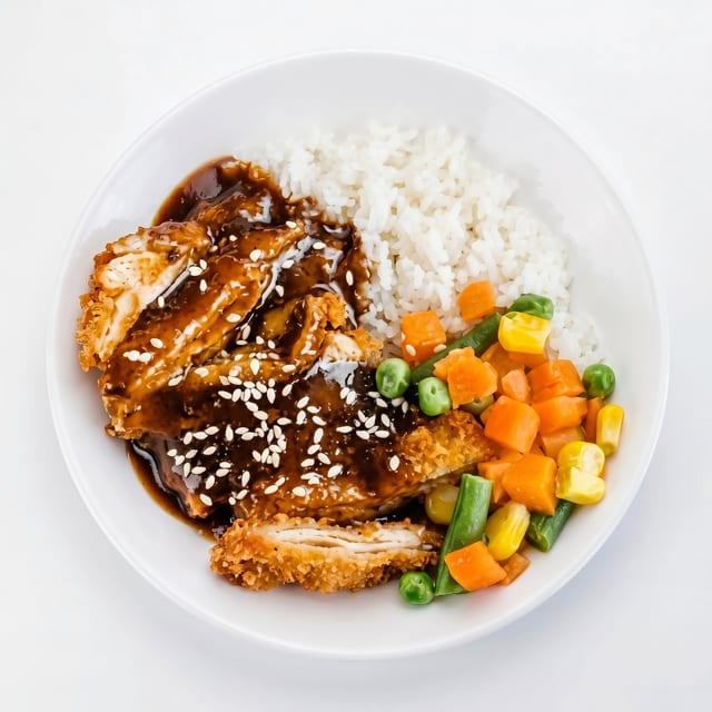 BBQ Chicken Over Rice.